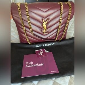 Saint Laurent Medium Loulou rouge legion